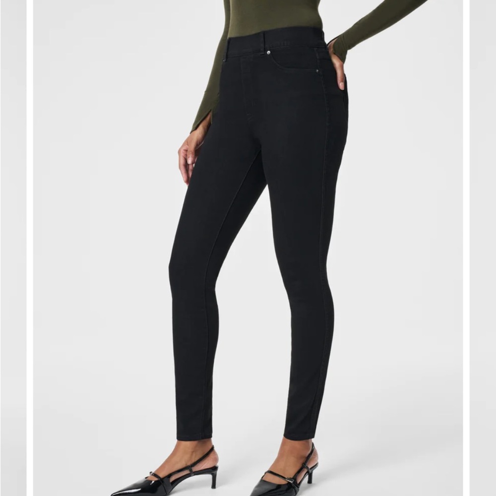 Spanx ankle skinny jeans, size S (2-4), black, nwt